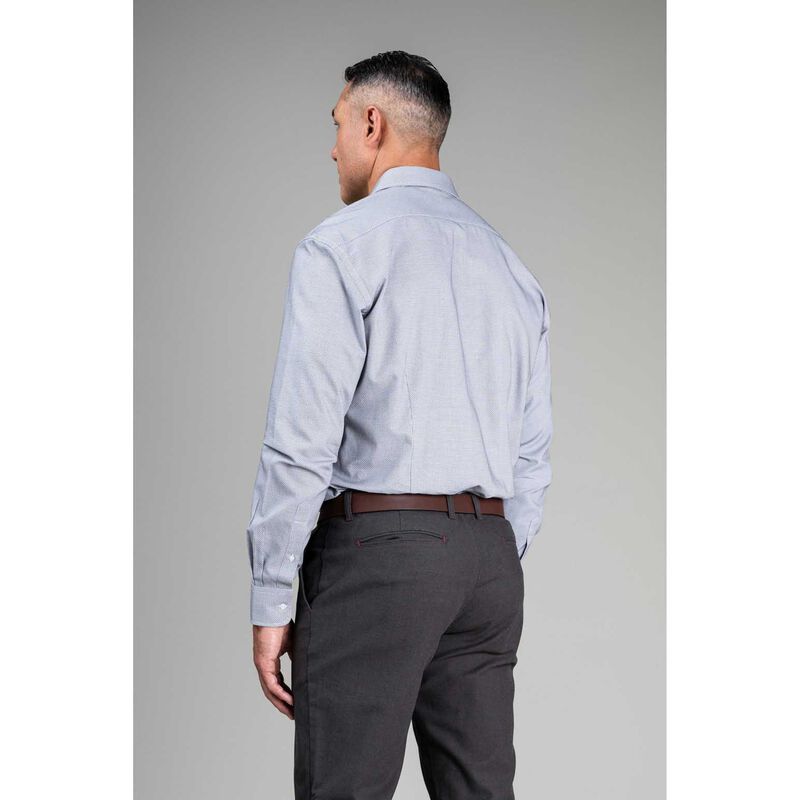 Rembrandt London Blue & Maroon Microdesign Print Shirt image number 1